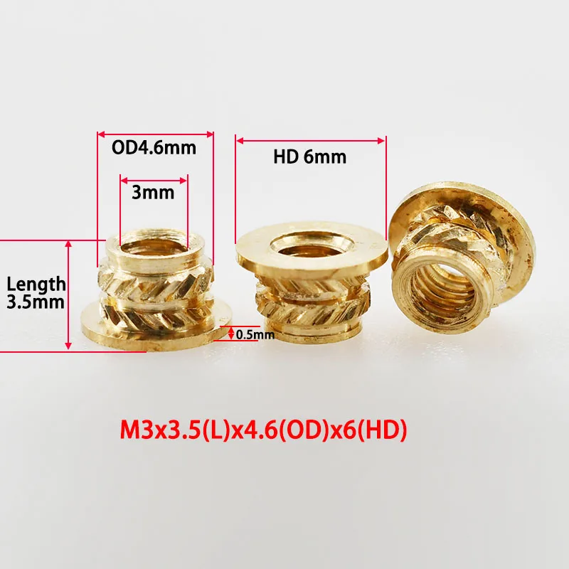 

Латунные фланцевые гайки M2-M8