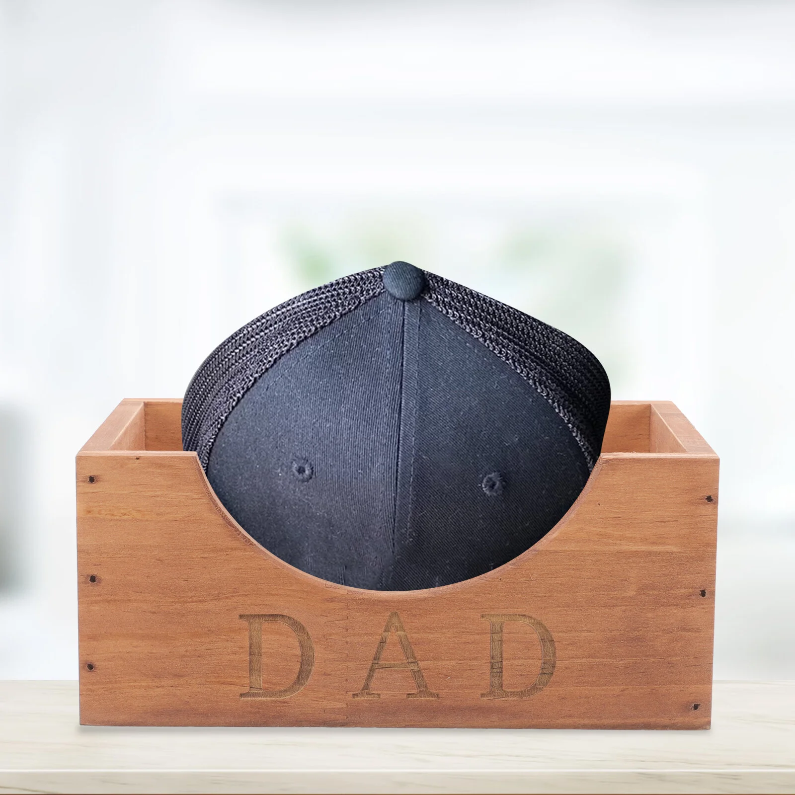 

Wooden Box Shelves Container Craft Organizer Hat Display Holder Shelf Storage Containers Rack
