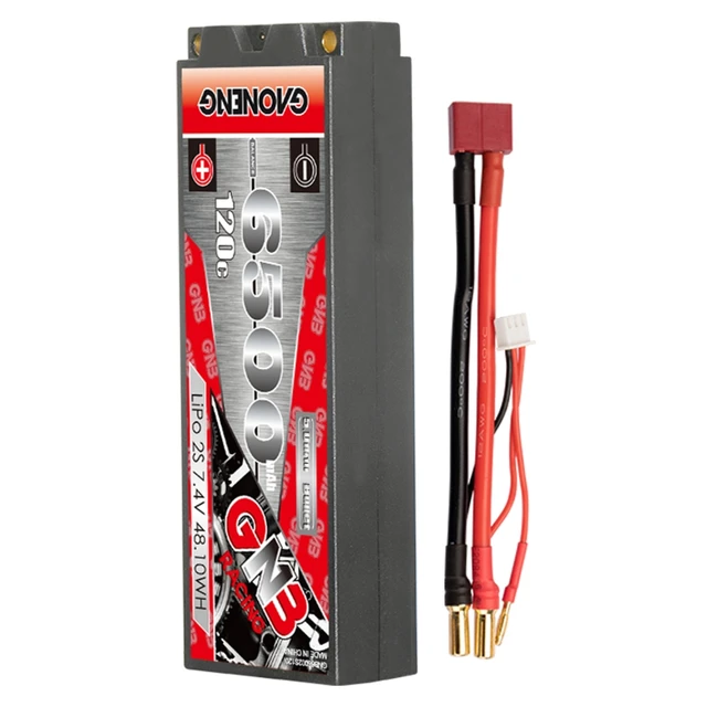 Gaoneng GNB 2S 7.4V 6500mAh 120C Hardcase Lipo T-plug