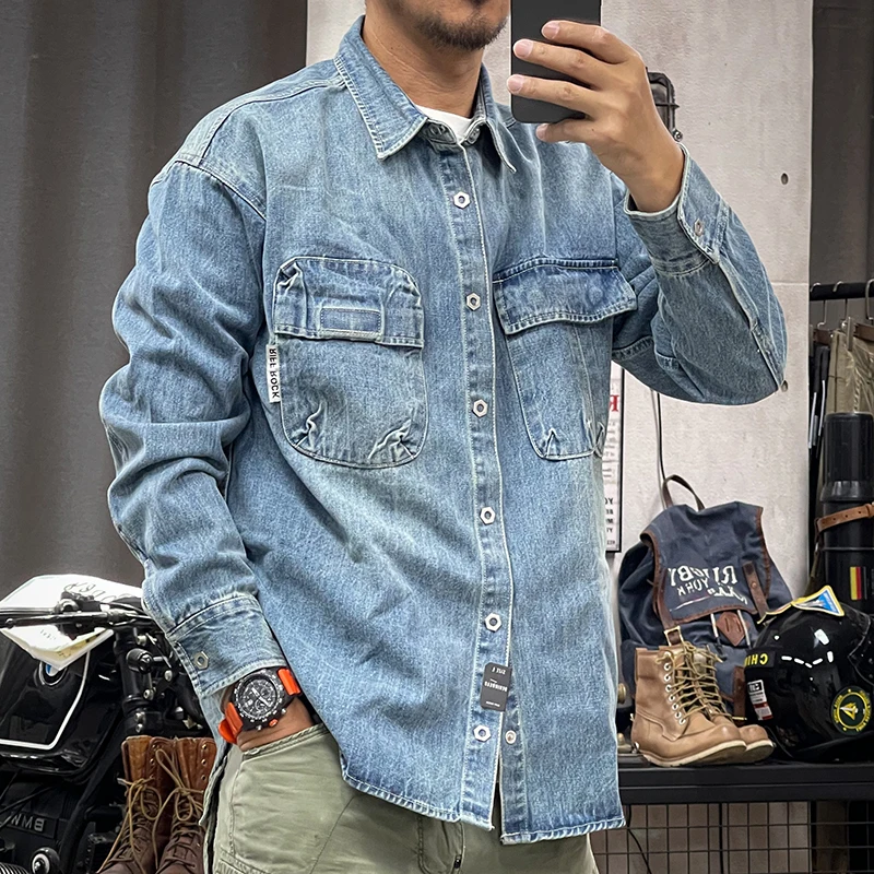 Винтажная мужская рубашка