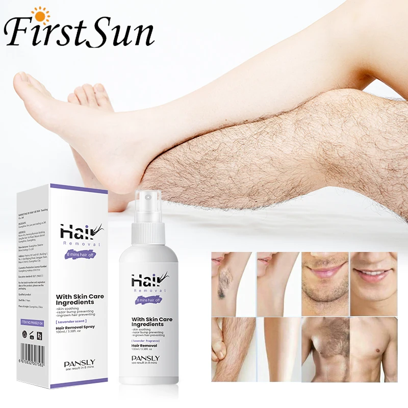 

Permanant Hair Removal Spray Hair Growth Inhibitor Armpit Legs Arms Painless Hair Remover Sprays Nourishes Repair Care Man Women