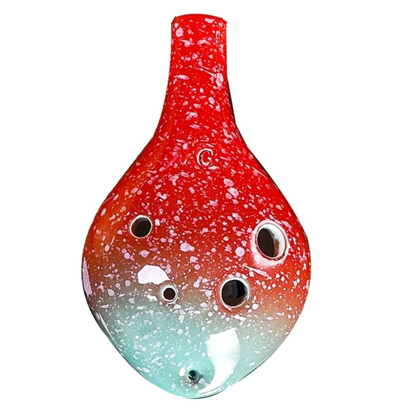 

6 отверстий, керамическая бутылка для вина Ocarina, звездная окарина-Alto C
