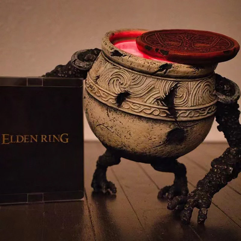 

Cross border ring pot boy with lamp table top resin B craft ornaments