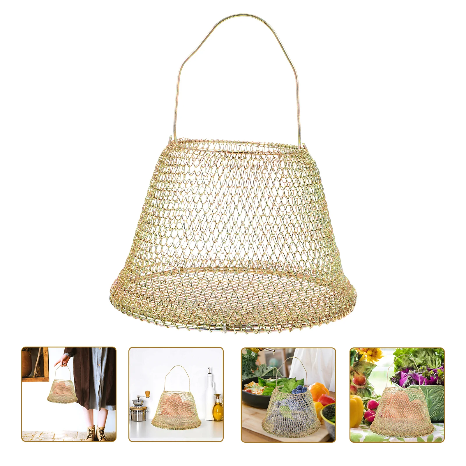 

Basket Hand-held Egg Storage Basket Multipurpose Egg Basket Vegetable Container Convenient Egg Organizer for Kitchen Gift