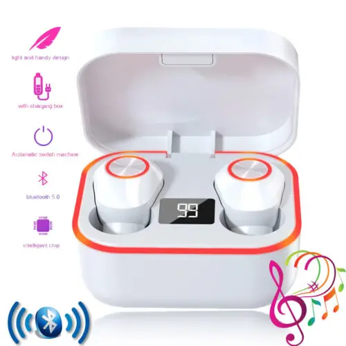

Universal Sport Wireless Earbuds BT 5.0 Sync Charge Case Included Auto Pairing