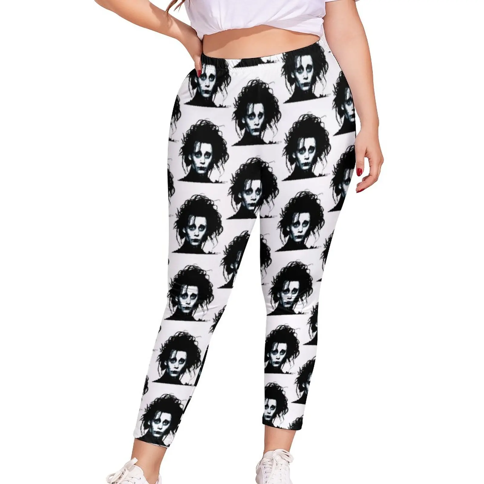 

Edward Scissorhands Leggings Movie Summer Legging Teens Soft Dropshipping Funny Pants
