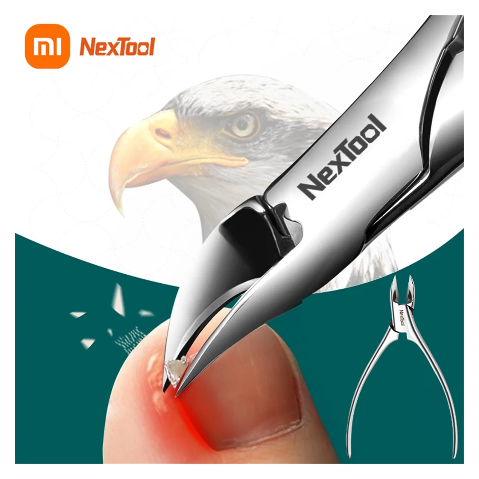 

New Xiaomi Nextool Toenail Clippers Professional Pedicure Nail Anti-Splash Ingrown Cutters Manicure Tools Built In Hidden Spring