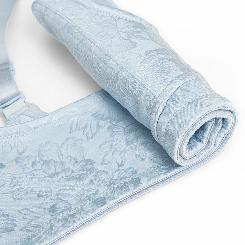 Wingslove Women's Minimizer Full Coverage Wirefree Non-padded Flower Floral Bra Plus Size Sexy Beauty Lace Push Up Bra For Women