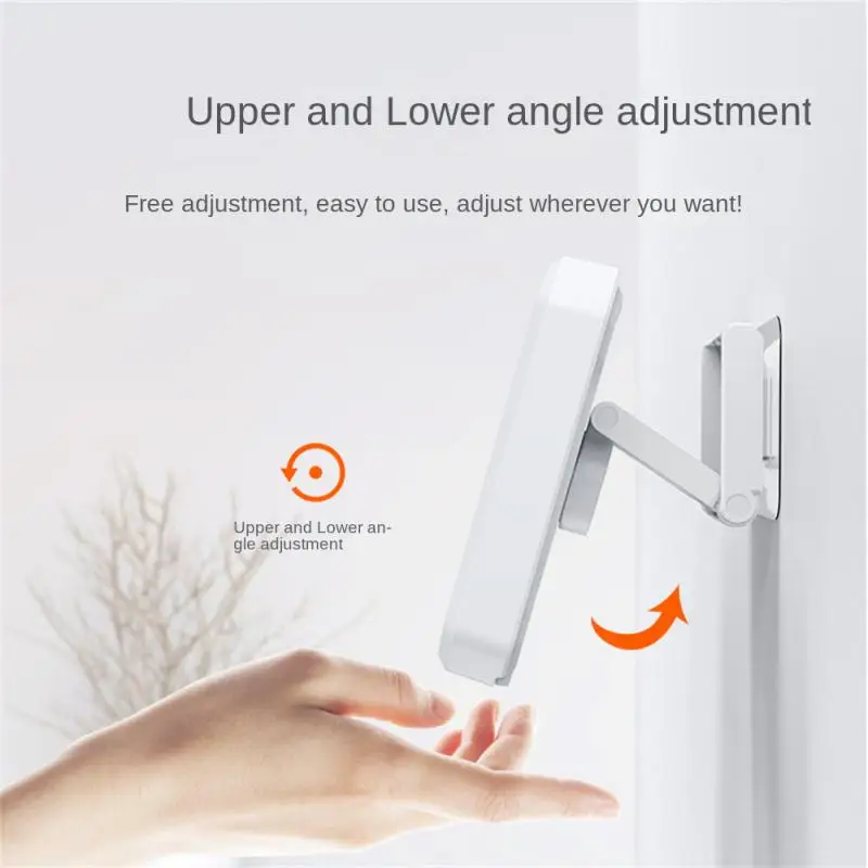 

No Punching Wall Hanging Waterproof Mobile Phone Bracket Phone Storage Case 360 Degree Rotation Mobile Phone Box Touch Screen