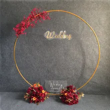 DD Metal Circle Backdrop Stands Wedding Birthday Party Decoration Props Outdoor Balloon Arch Flower Decor Shelf Photo Background