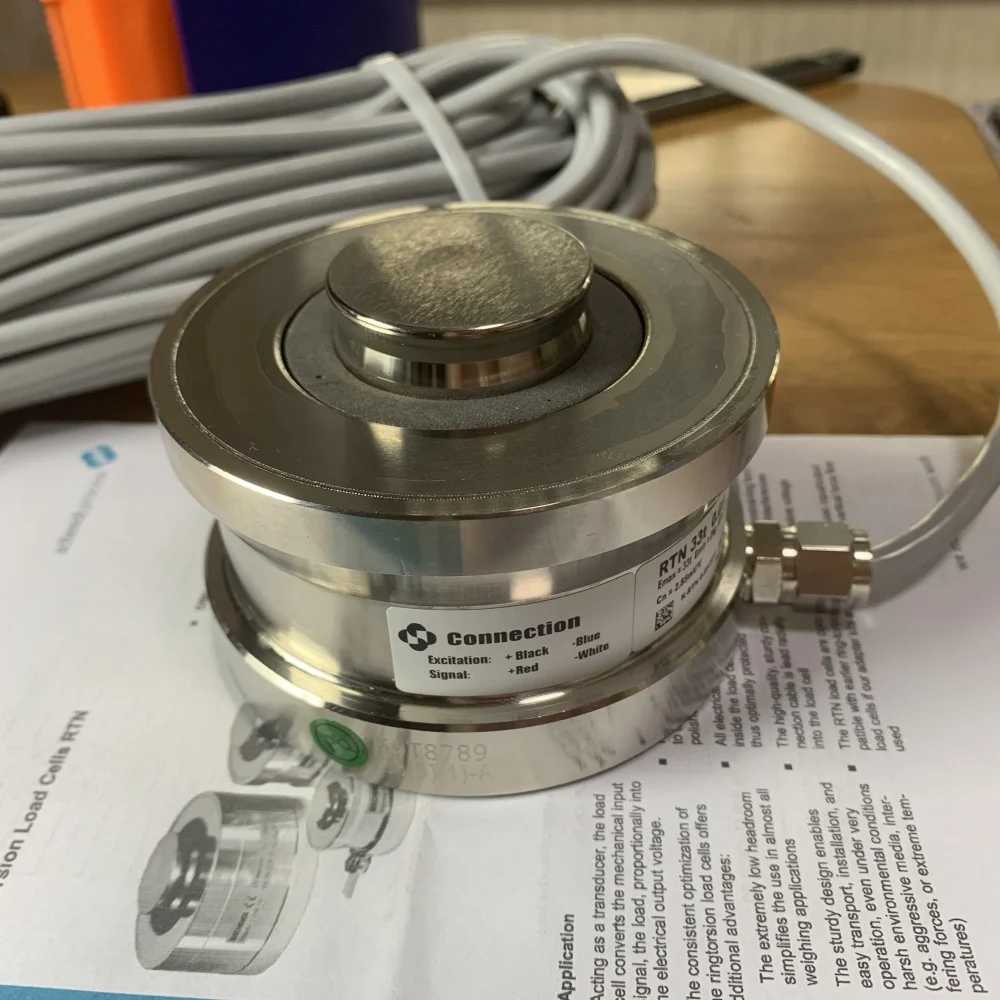 Фото Тензодатчик кольцевой торсионно-компрессионный Schenck RTN 0.05 33т, датчик силы, Германия, выгодная цена №5