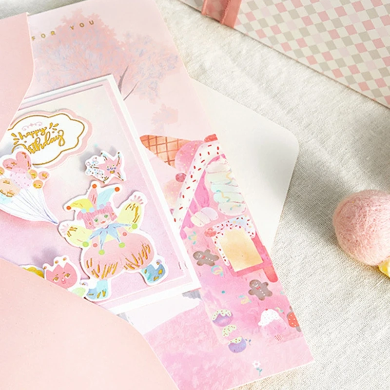 3D открытка на день рождения открытки ручной работы с выдвижным тортом