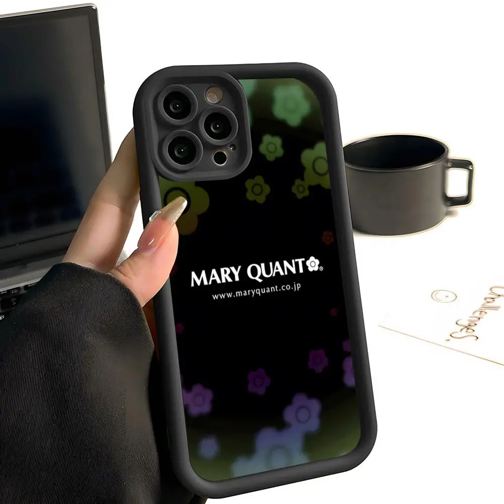 Fashion Mary Design Quants Phone Case Simple Solid Color Frosted Silicone For IPhone 16 13 12 15 14 Promax Plus All Inclusive Dr