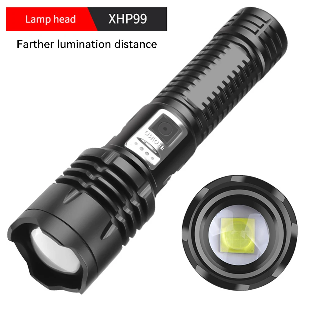 

Flashlight XHP99 Pen Clip Skidproof Multi Modes Micro Lamp Waterproof Battery Indicator Outdoor Lighting Camping Fishing