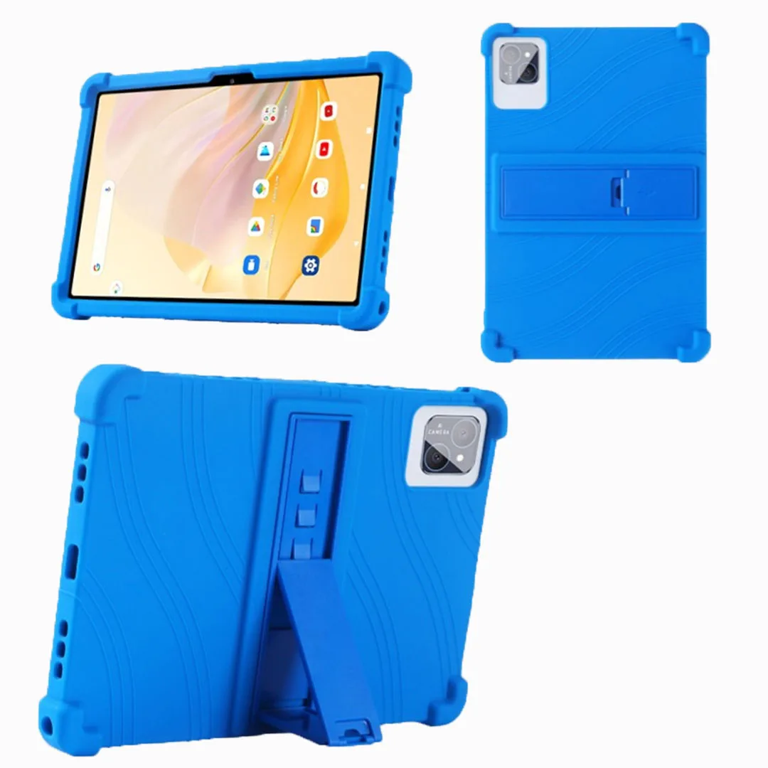 Фото Для PRITOM Tab 11/12 10,1 дюйма, противоударный силиконовый чехол с многоугольной подставкой, защита всего тела, моющийся, несколько цветов №2