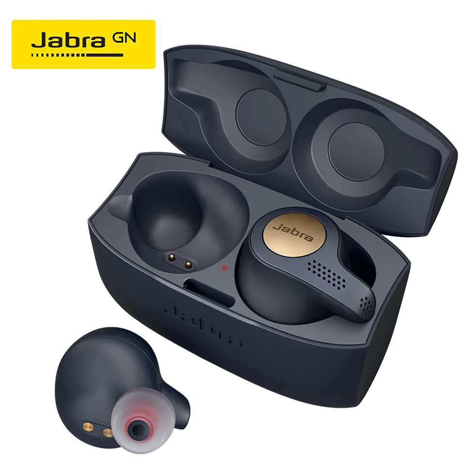 

Оригинальные беспроводные наушники Jabra Elite Active 65t, TWS Спортивные наушники Bluetooth 5,0, IP56 водонепроницаемые наушники с зарядным микрофоном