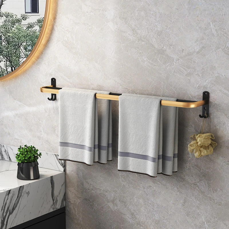 

Bathroom Hardware Pendant Bathroom Towel Rack Aluminum Bathroom Accessories Sets Shelves Kitchen Accessories Towel Rack Bathroom
