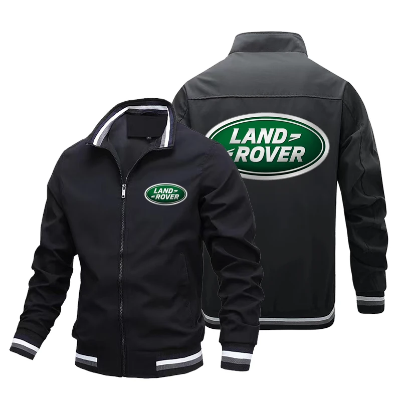 

Spring and autumn high quality men's jacket trend new LAND ROVER car logo printed men's Jacket breathable men's top