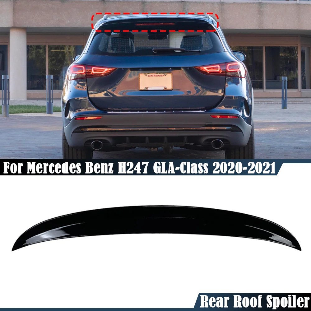 

Задний спойлер на крыло, крышу для Mercedes Benz H247 GLA Class GLA200 GLA180 GLA35 2020 2021 черный/углеродный внешний вид