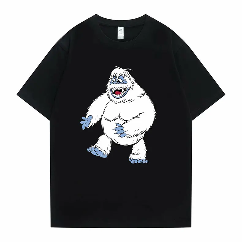 

Rudolph The Red Nosed Reindeer The Bumble Monster Graphic T-shirt Men Women Fuuny Oversized Cotton Tshirt Man Anime Cartoon Tees