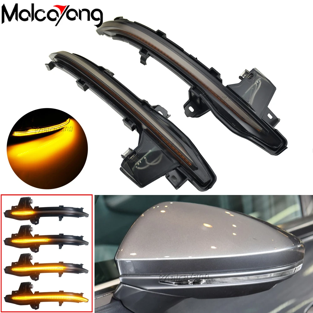 

Динамический светодиодный поворотный сигнал, лампа, последовательный боковой зеркальный индикатор, мигасветильник для Audi A6 C8 4K A7 4K8 A8 D5 2018 ...