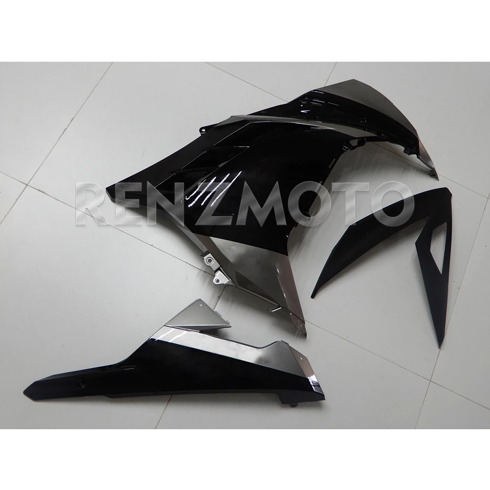 Фото Зелено-черный комплект обтекателей для мотоциклов Kawasaki Ninja 250, Ninja 300, EX250, EX300 (2013-2017 гг.) №5