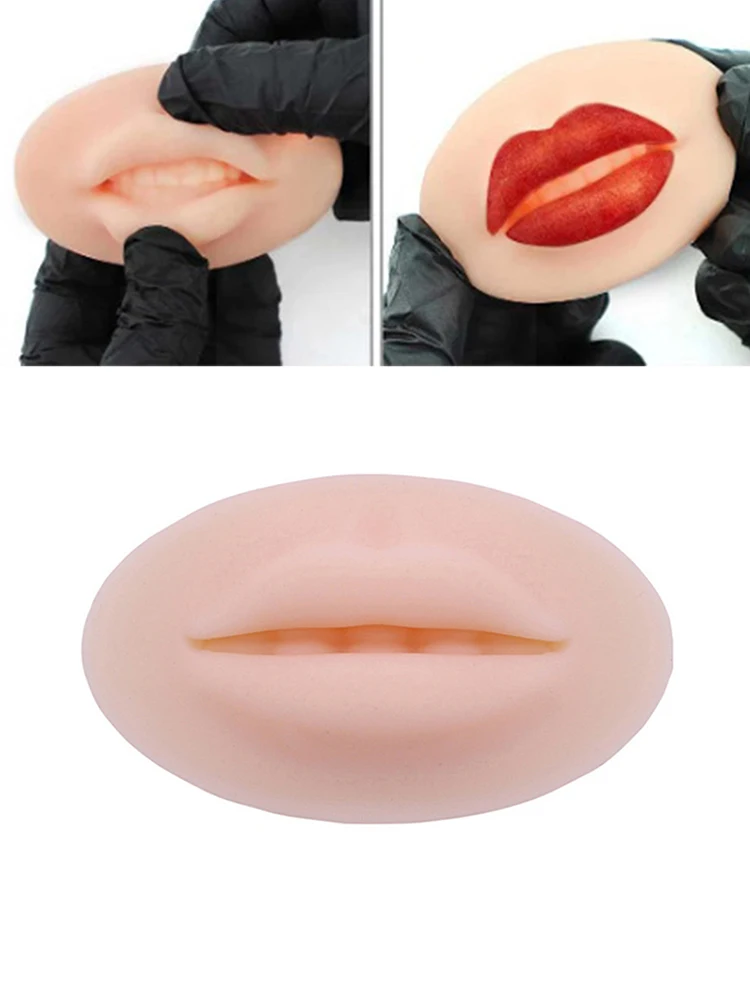 

3D Eyebrow Tattoo Practice Skin Mouth Makeup Training Skin Silicone Practice Pad For Lip