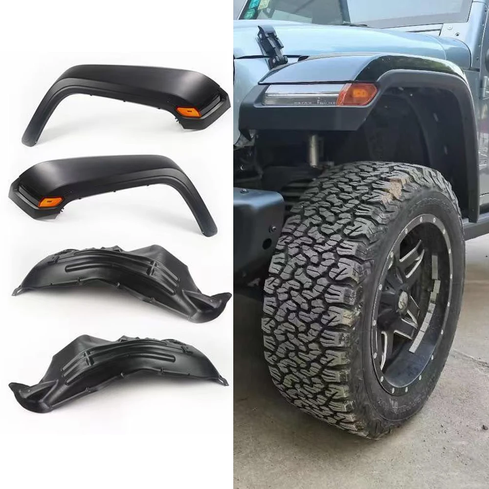 

Lantsun J374 передние крылья для Jeep JK wrangler аксессуары 2007-2017 JK to JL с лампой