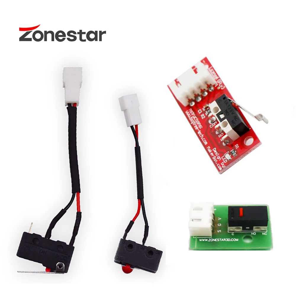 ZONESTAR ENDSTOPs для 3D принтера ограничительный переключатель KW11 KW12 с проводным