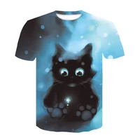 men and women alike summer all printed 3dt shirt 2020 fashion animal cat short sleeve street wear kawaii t shirt