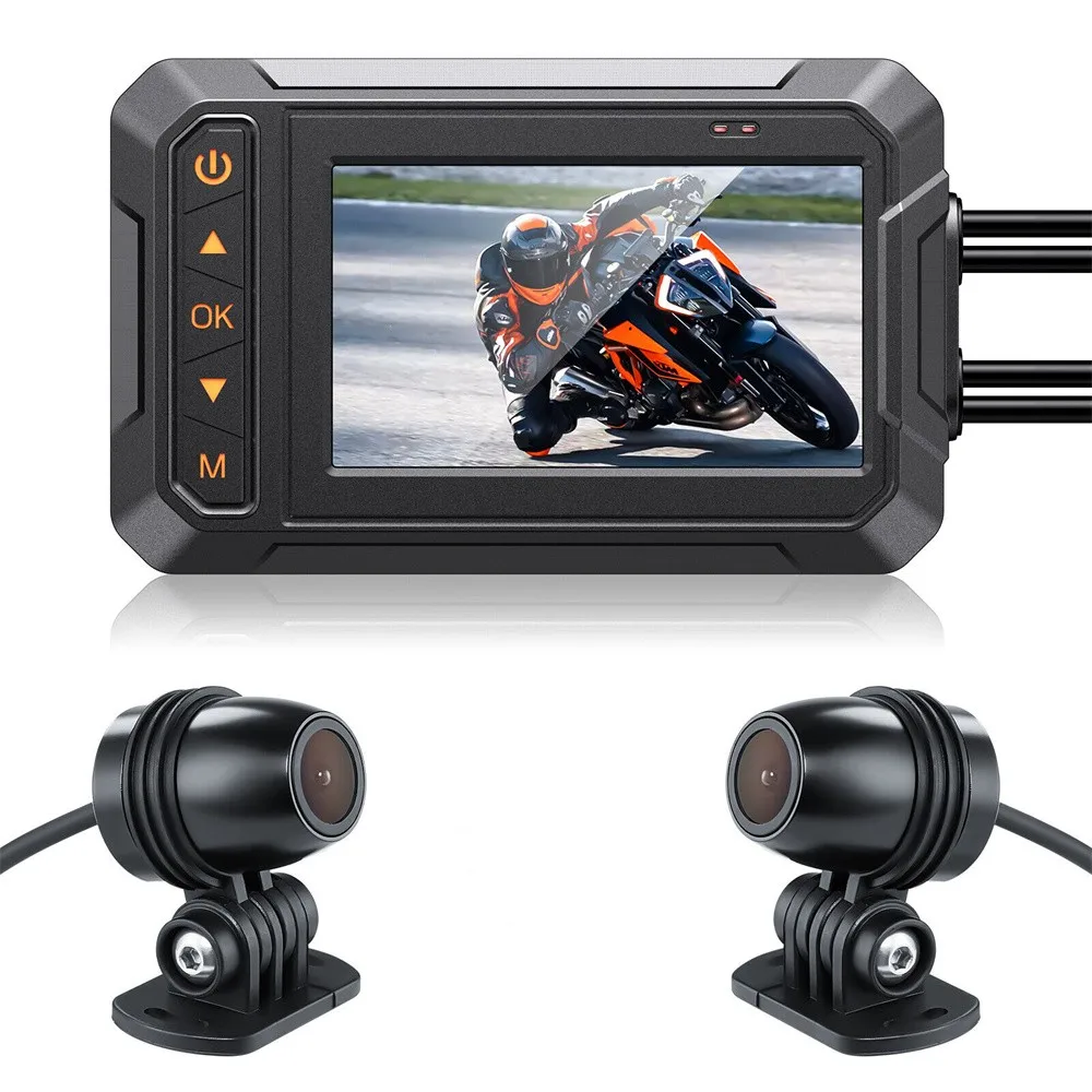 

1080P Waterproof Motorcycle Camera DVR Motorcycle Dashcam 170°Camera Video Recorder DVR Black Night Vision WIFI Android/IOS