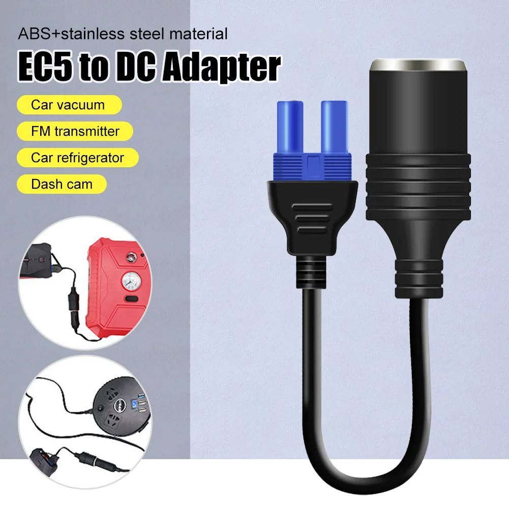 

EC5 Male to Cigarette Lighter Female Adapter Car Jump Starter Power Bank Converter For Car Battery Booster Conversion Cable