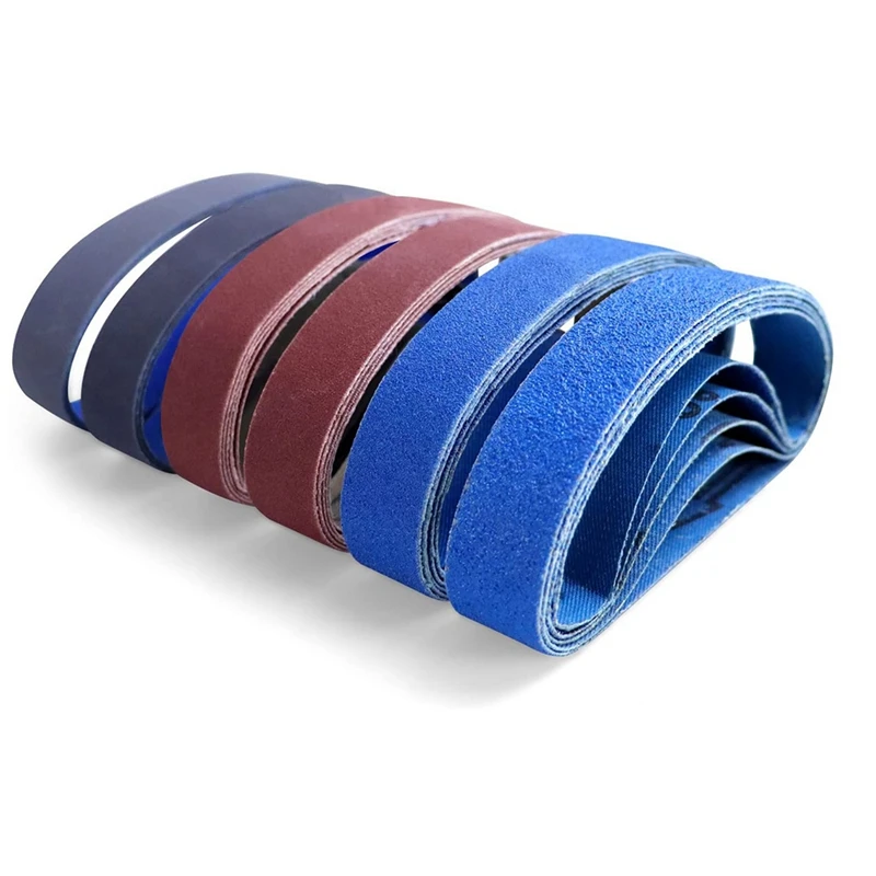 

30 PCS Knife Sharpener Sanding Belts Set, 5 Each Of 80/120/240/400/800/1000 Grits,For Sharpening Knives