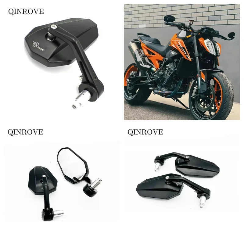Фото Зеркало на руль мотоцикла 7/8'' (22 мм), алюминиевое, универсальное, для Honda VTX 1300, CB650RR, NC750X, Hornet 600, 900, KTM №1