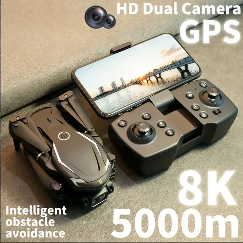 

HJ V88 Drone 8K Professional Obstacle Avoidance Quadcopter HD Dual Camera 5G Dron GPS Optical Flow Brushless RC 5000M UAV ToyToy