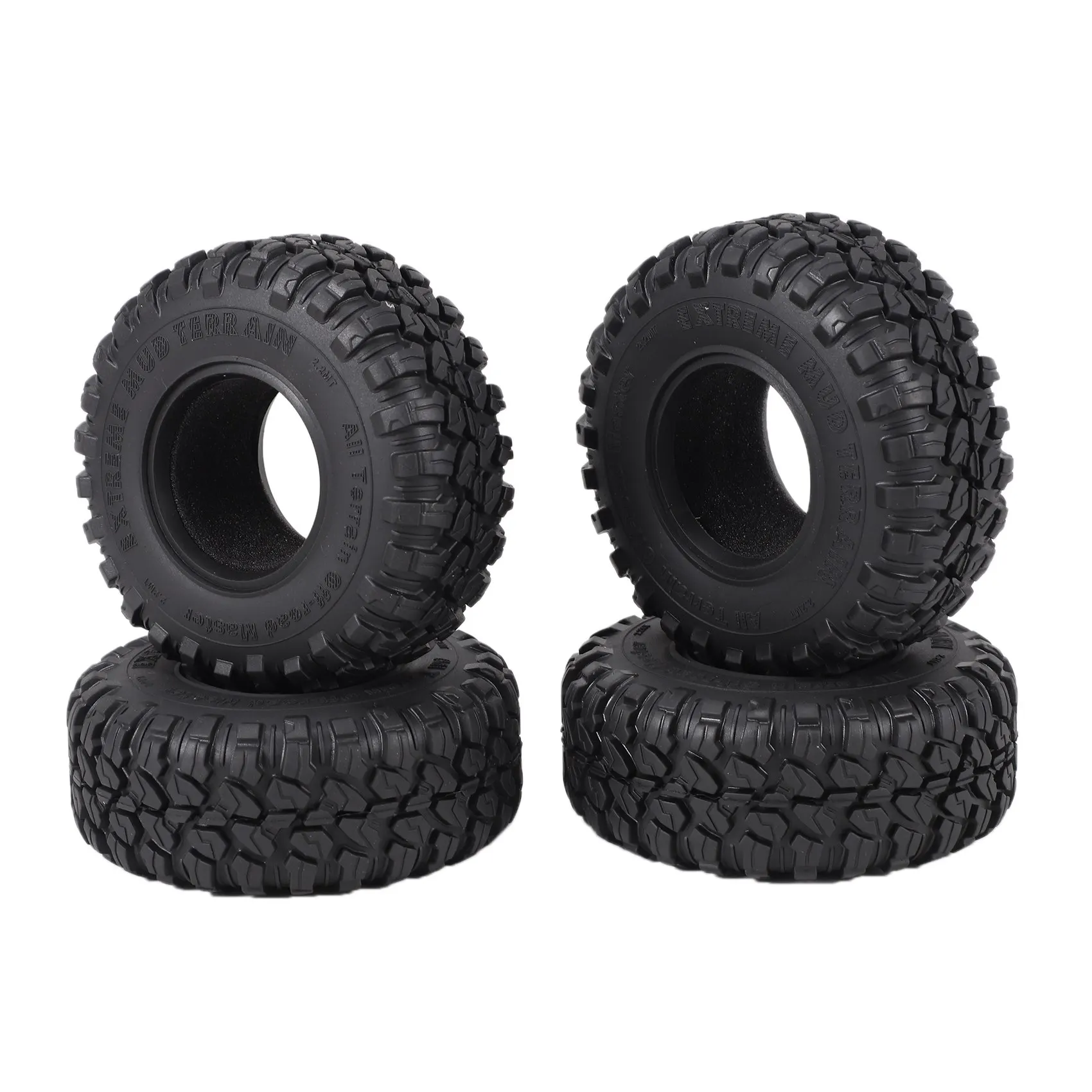 

4 шт. 118 мм 2,2 резиновые шины, колесные шины для 1/10 RC Crawler Car Axial Wraith SCX10 Капа Traxxas TRX4 TRX6 D90