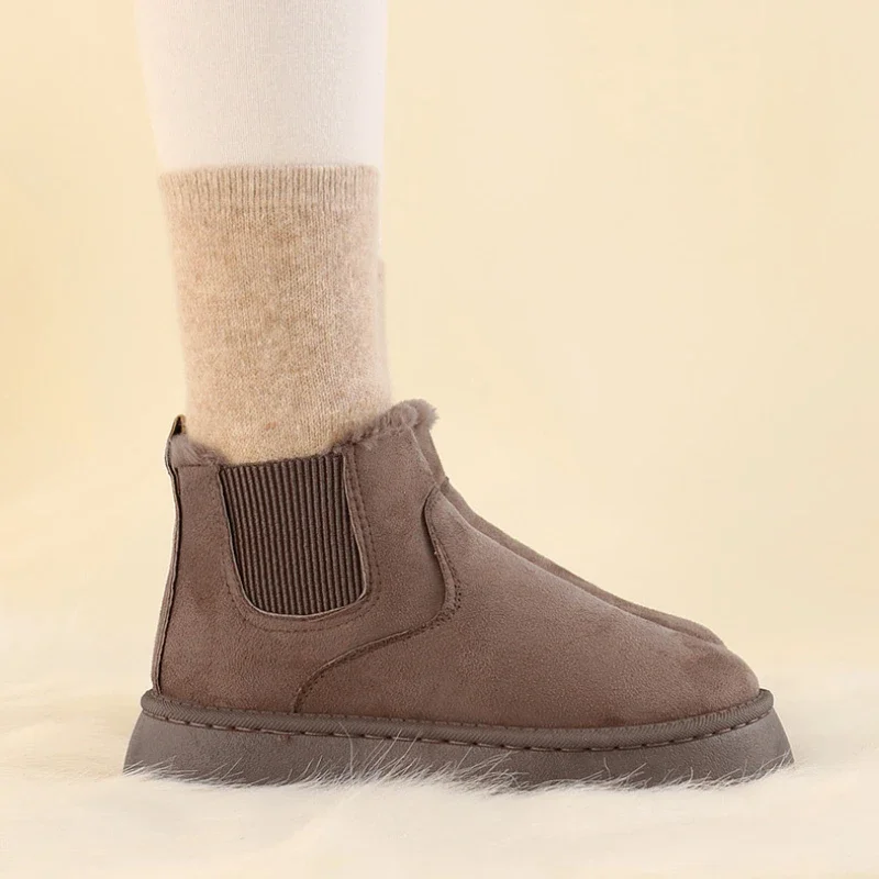 Зимняя женская повседневная обувь. Женская вулканизированная Теплая мягкая