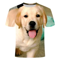 new 3d printed cute animal pet dog t shirt labrador retriever mens childrens short sleeve breathable lightweight fitness top