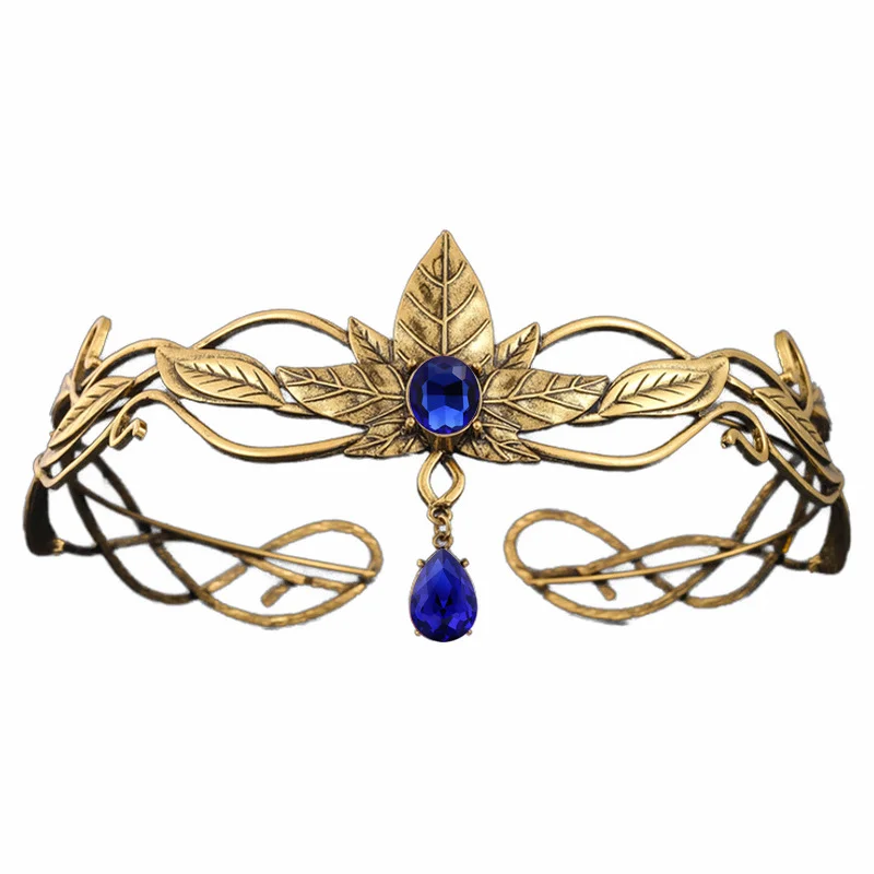 Женская обруч для волос Fairycore Witch со стразами в языческом стиле