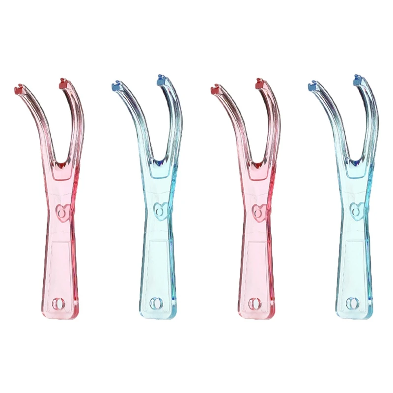 

4Pcs Floss Holder Aid Oral Picks Teeth Care Interdental Durable Teeth Cleaning Breath Fresh Oral Care Tool