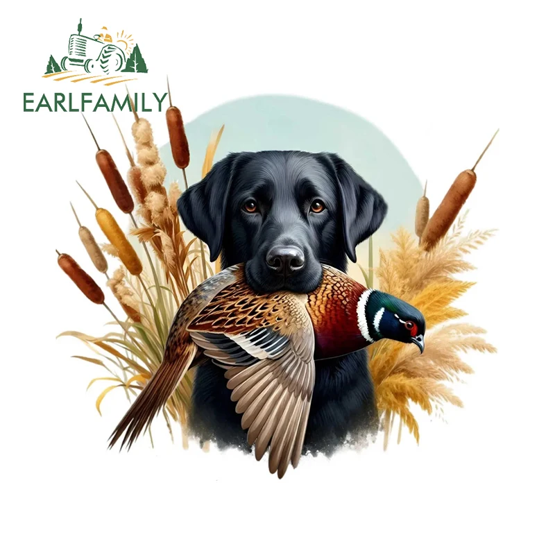 

EARLFAMILY охотничья собака с фазана Clipart автомобильная наклейка интересная виниловая наклейка JDM авто забавные окна гитара автомобильные аксессуары