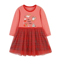 jumping meters new arrival christmas girls dresses santa claus print deer new years clothes for 2 7t baby frocks cute kids dress