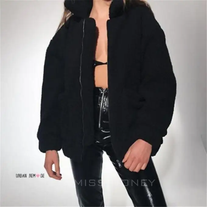 Women's Fur Jacket Autumn and Winter Imitation Fur Plush Baggy Coat Coat Faux Fur Coat