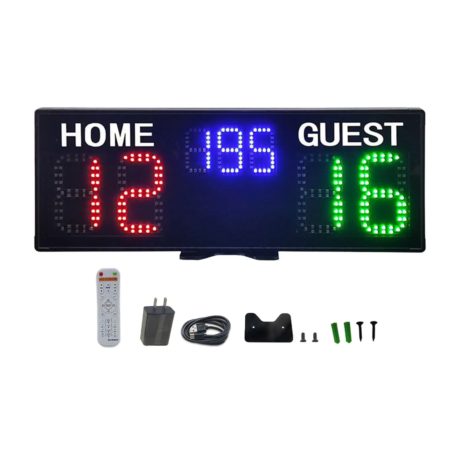 Electronic Basketball Scoreboard 7 Digit Score Clock Keeper