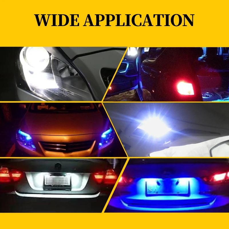 4 шт. авто светодиодный светильник декодер T10 3SMD 5050 подсветка настольная лампа
