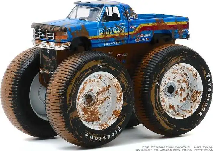 

Зеленая фотография 1:64 короли хрустящего-модель машины Bigfoot