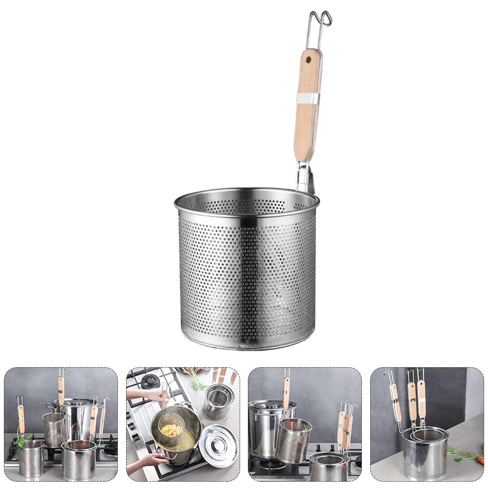 

Strainer Spoon Basket Mesh Metal Pastaskimmer Noodle Kitchen Colander Spider Filter Frying Oil Soup Ladle Dumpling Stainless