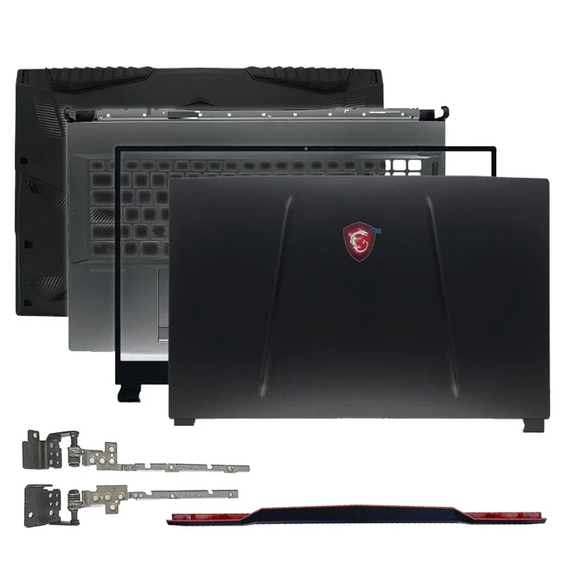 

Новинка, металлический чехол для ноутбука MSI GP75, задняя крышка для ЖК-экрана серии MS-17E2, передняя рамка, петли, Упор для рук, черный чехол