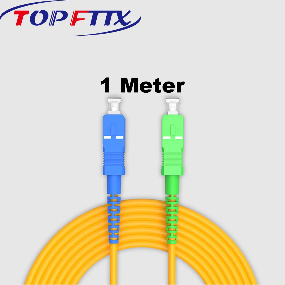 50 шт. профессиональный оптоволоконный патч-корд 3D SC SM G652D OS2 Simplex 3 0 мм длина 1 метр с