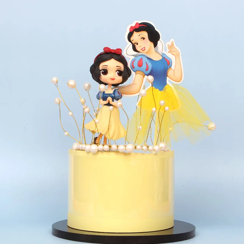 Пластиковые украшения для торта Disney топперы кексов флаг девочек украшение на